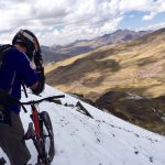 About the hit some snow scree gravity peru bike team
