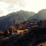 Scenery on our Peru Biking Tours with mountains and mtb trails