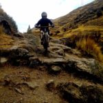 Technical mountain biking in cusco peru on Inca Bike trail