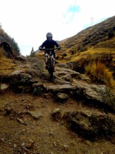 Technical mountain biking in cusco peru on Inca Bike trail